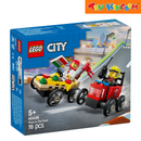LEGO City 60458 Pizza vs. Fire Truck Race Car Pack 2025 70pcsBuilding Blocks