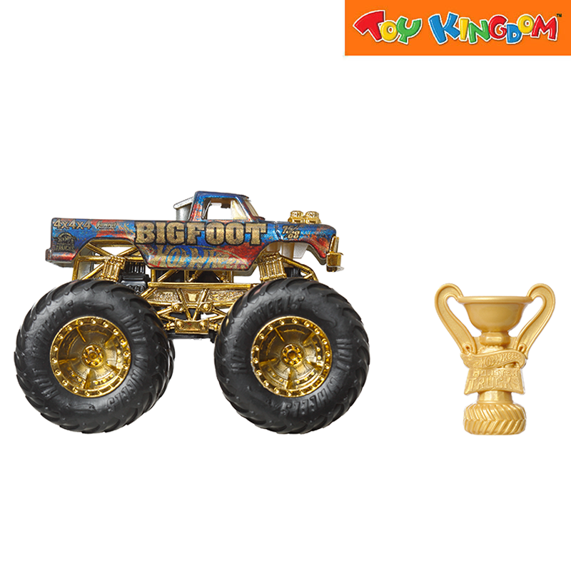Hot Wheels Big Foot 50Th Anniversary Monster Trucks 1:64 Trophy Champion