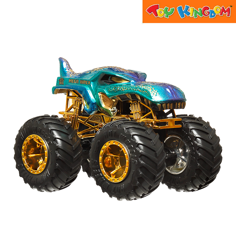 Hot Wheels Mega Wrex Bigfoot 50Th Anniversary Monster Trucks 1:64 Trophy Champion
