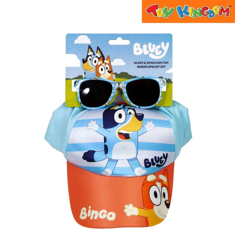 Totsafe Bluey & Bingo Sun Fun Shades And Hat Set