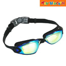 Swimzies Velocity Speed & Performance Black Polarized Swimming Goggles