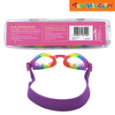 Swimzies Essentials Reliable & Fun Rainbow Clear Swimming Goggles