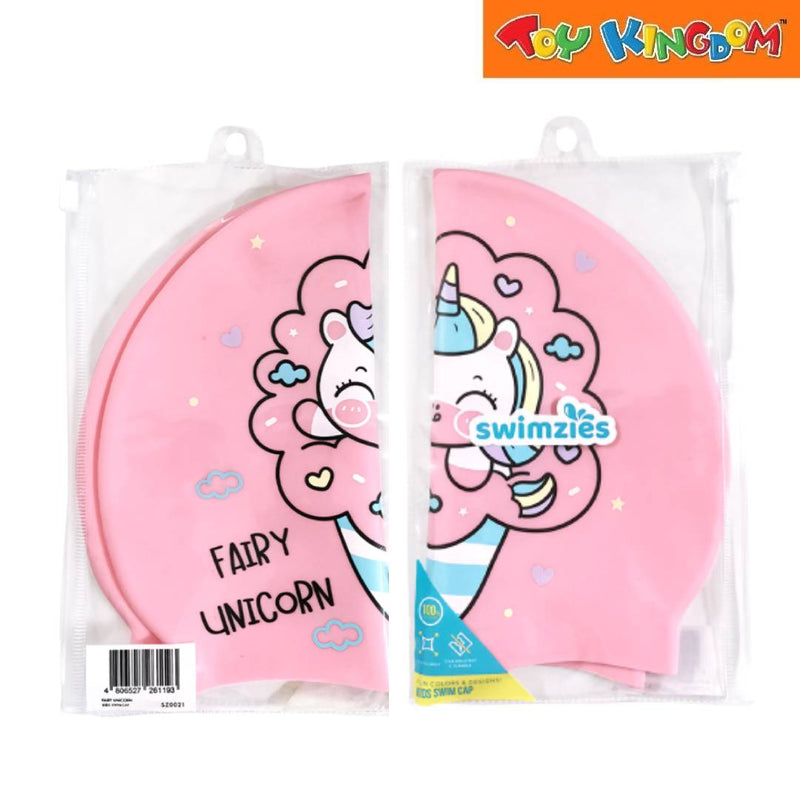 Swimzies Fun Colors & Designs Fairy Unicorn Kids Swim Cap
