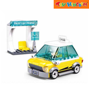 Sluban Metropolis Taxi Pull Back 97pcs Building Blocks