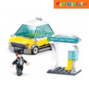 Sluban Metropolis Taxi Pull Back 97pcs Building Blocks