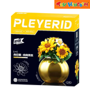 Sluban Pleyerid Flowers In Plated Vase Building Blocks