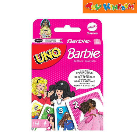Mattel Games Uno Barbie Card Game Toy Kingdom
