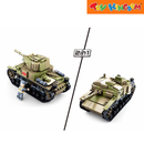 Sluban Army Italian Tank 2-in-1 Building Block Set
