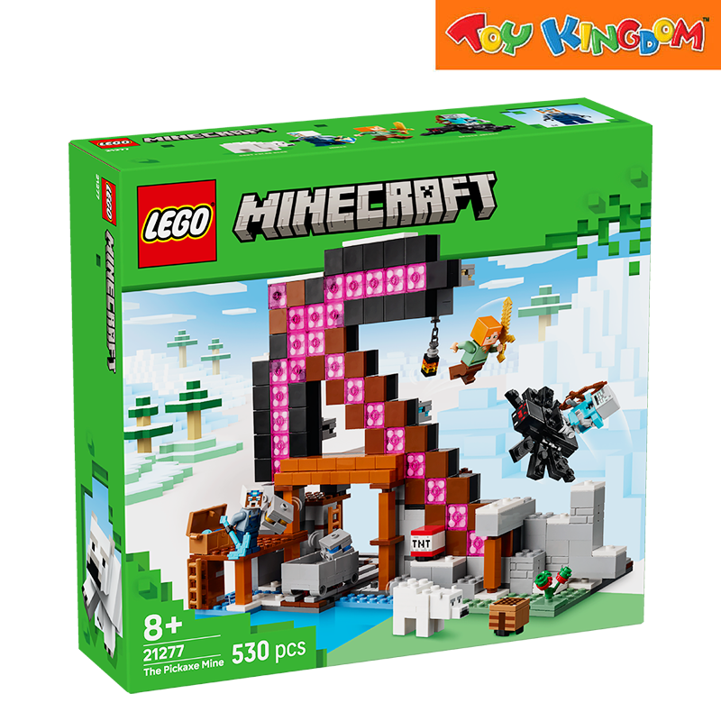 LEGO® Minecraft 21277 The Pickaxe Mine 2025 530pcs Building Blocks