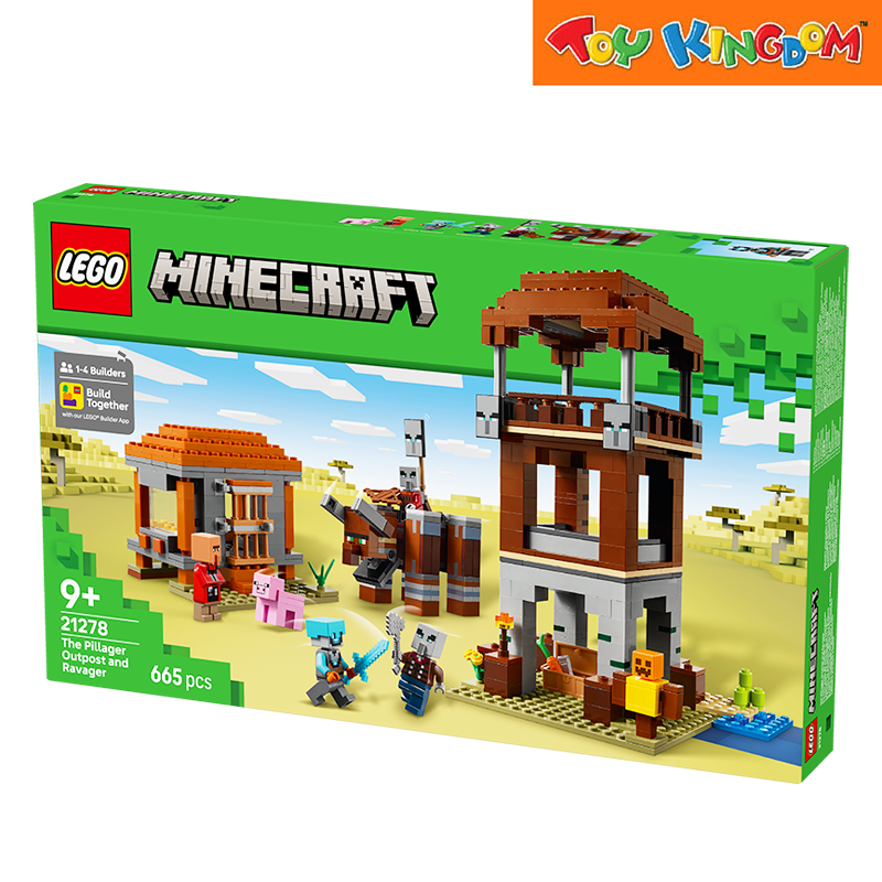 Minecraft Raveger Toy LEGO® Minecraft 21278 The Pillager Outpost and Ravager 2025 665pcs Bui ...