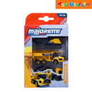 Majorette Volvo Construction 3 Pieces Set Die-cast Metal Vehicles