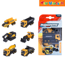 Majorette Volvo Construction 3 Pieces Set Die-cast Metal Vehicles