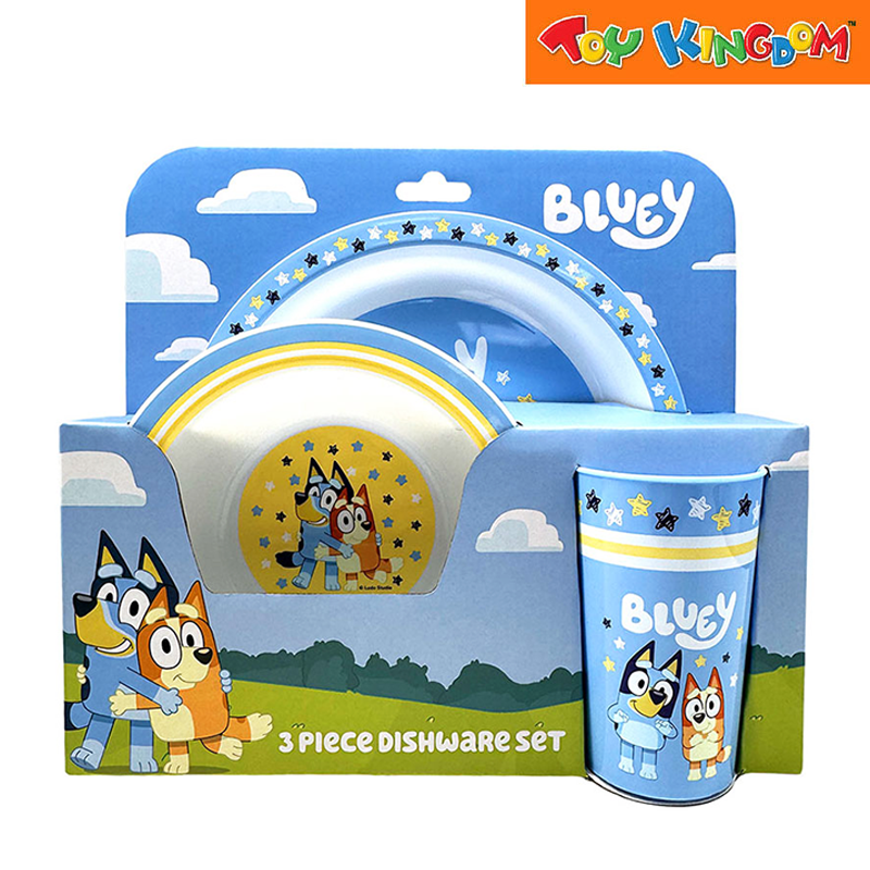 Totsafe Bluey 3pcs Dishware Set