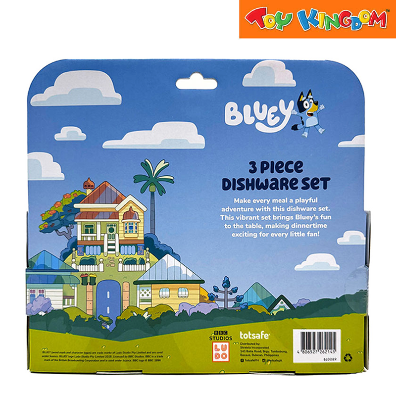 Totsafe Bluey 3pcs Dishware Set