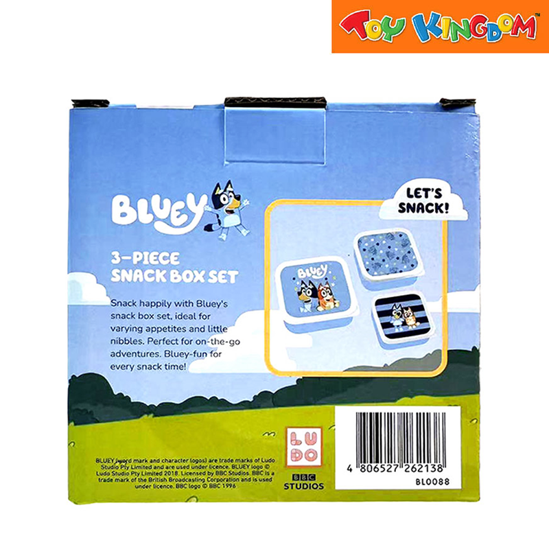 Totsafe Bluey 3pcs Snack Box Set
