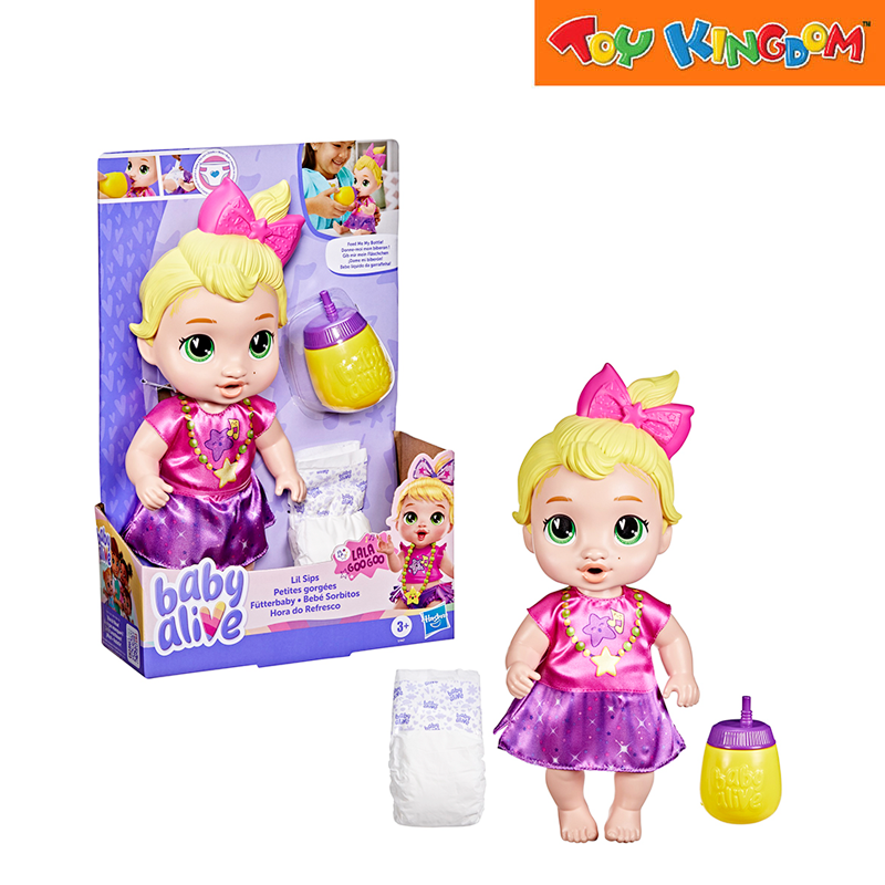 Baby Alive Lil Sips Lala Goo Goo Doll Set
