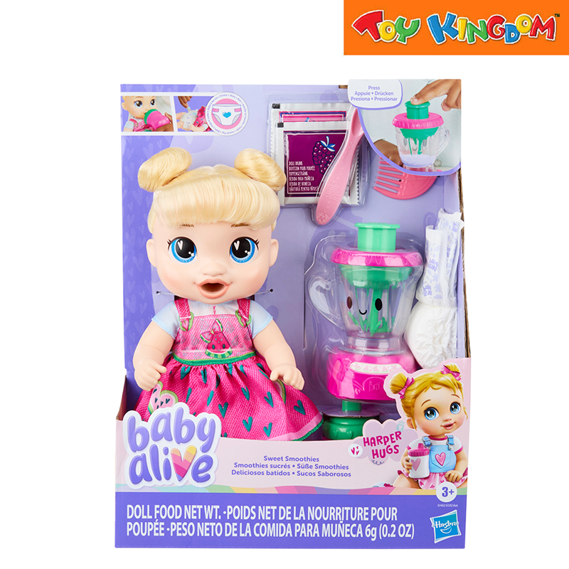 Baby Alive Sweet Smoothies Harper Hugs Doll Set