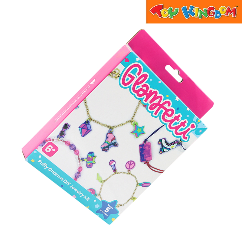 Glamfetti Puffy Charms DIY Jewelry Craft Kits