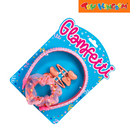 Glamfetti Pink Crystal Polka 4pcs Set Hair accesorries