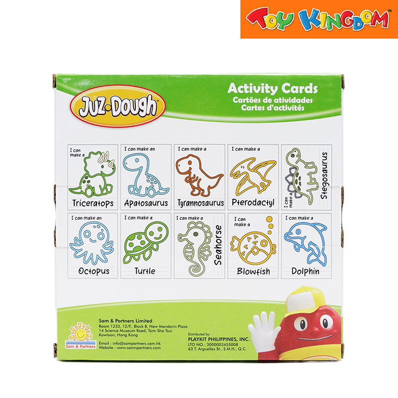 JuzDough Activity Cards Dino & Under The Sea