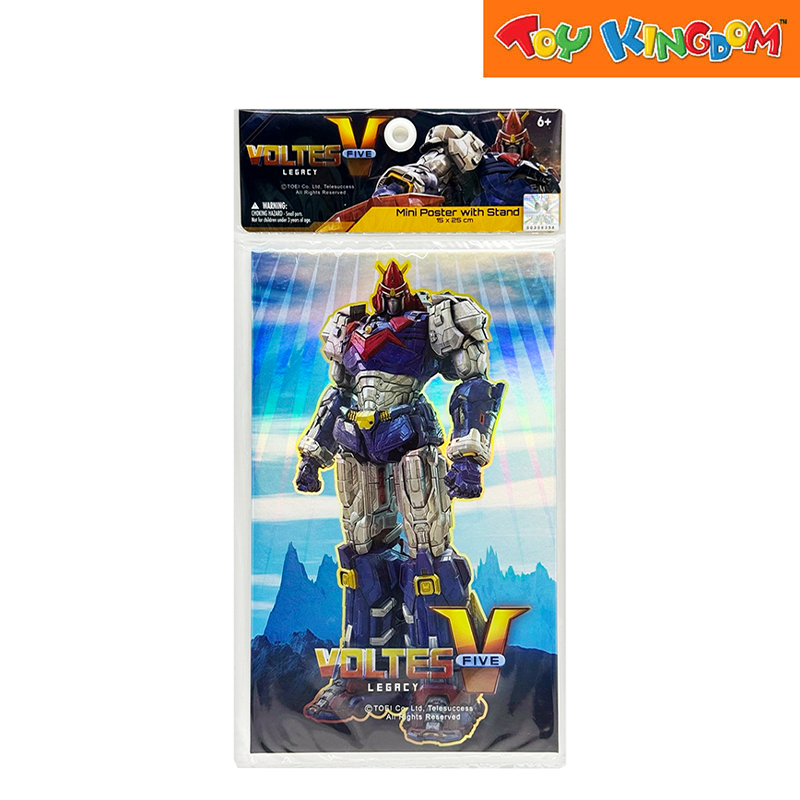 Voltes V 15x25 cm Mini Poster with Stand