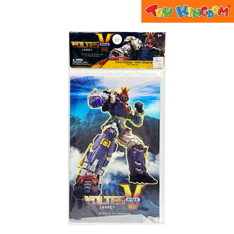 Voltes V 15x25 cm Mini Poster with Stand