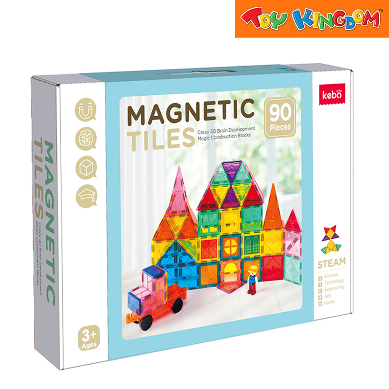 Kebo Magnetic Tiles 90pcs