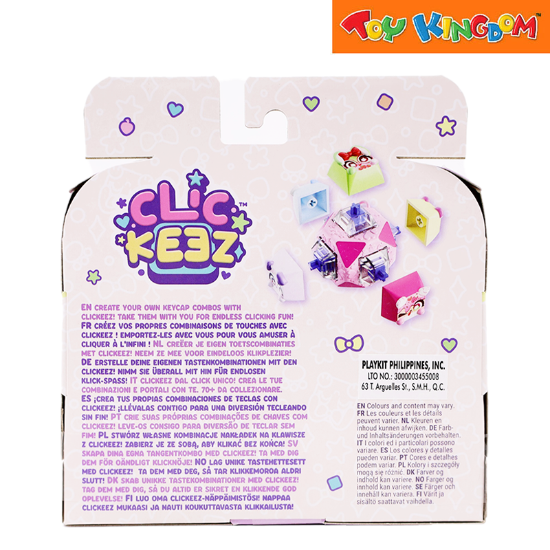 Clickeez Clickable Collectables Deluxe Keychain