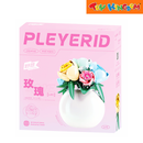 Sluban Playerid Colored Roses in Vase Bricks