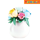 Sluban Playerid Colored Roses in Vase Bricks