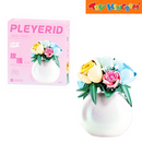 Sluban Playerid Colored Roses in Vase Bricks