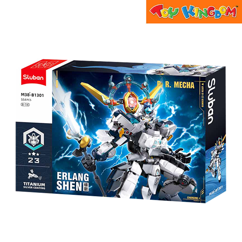 Sluban P.R. Mecha Titanium Silver Coating Bricks