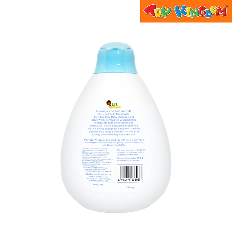 Totsafe Lil Sunflower Disney Newborn Sensitive Care Shampoo and Wash 200ml