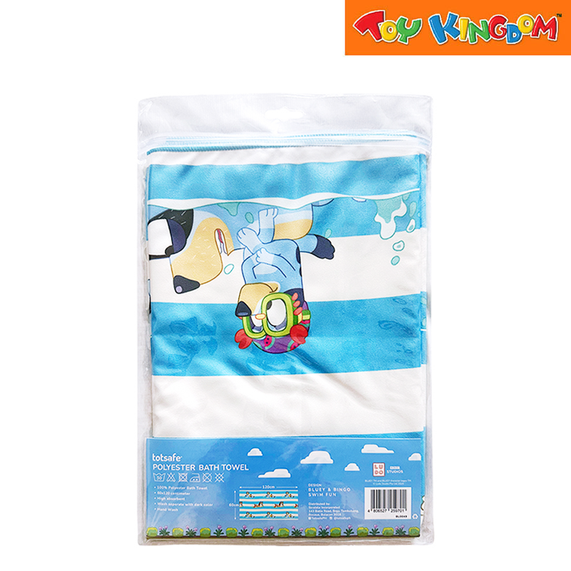 Totsafe Bluey and Bingo Microfiber Towel Large