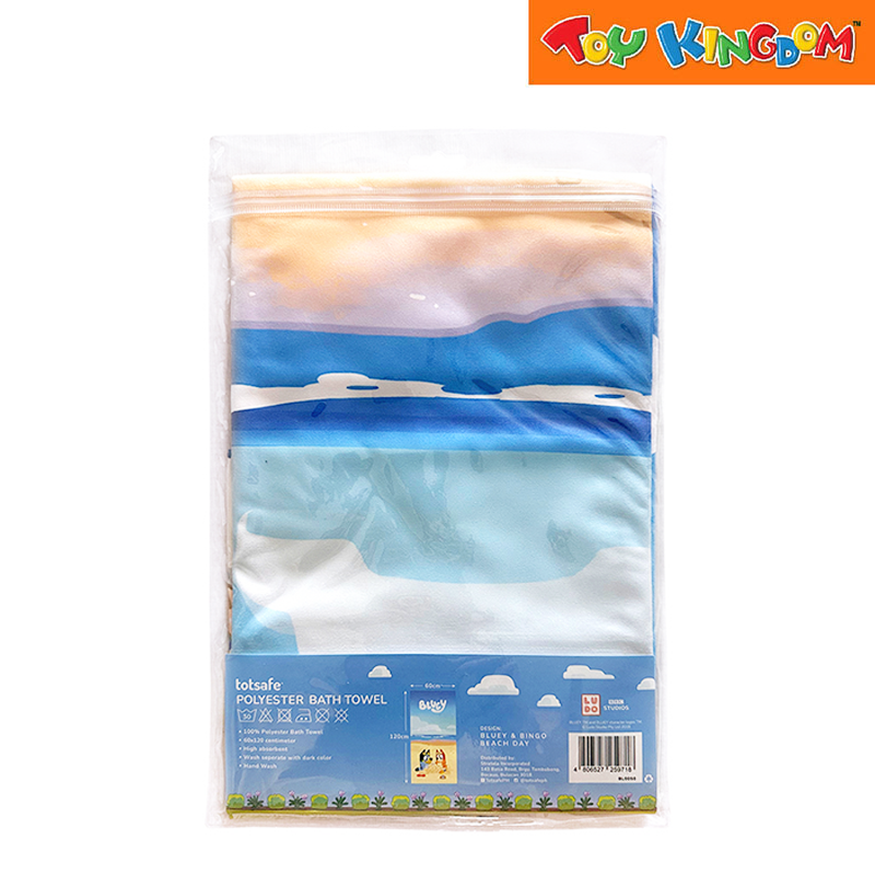 Totsafe Bluey and Bingo Microfiber Towel Large