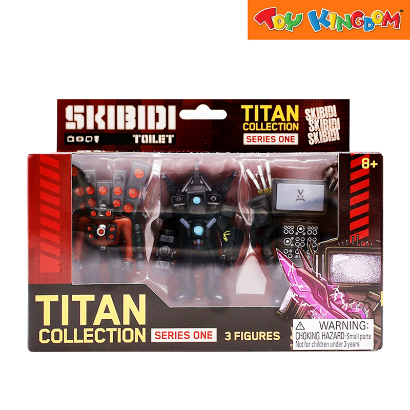 Bonkers Skibidi Toilet Titan Collection Series 1 3 Figures