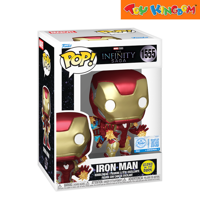 Funko Pop! Marvel Studios The Infinity Saga Iron Man Glows In The Dark Bobblehead Figurine