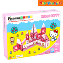 Picasso Tiles Hello Kitty Marble Run 60 pcs Building Set