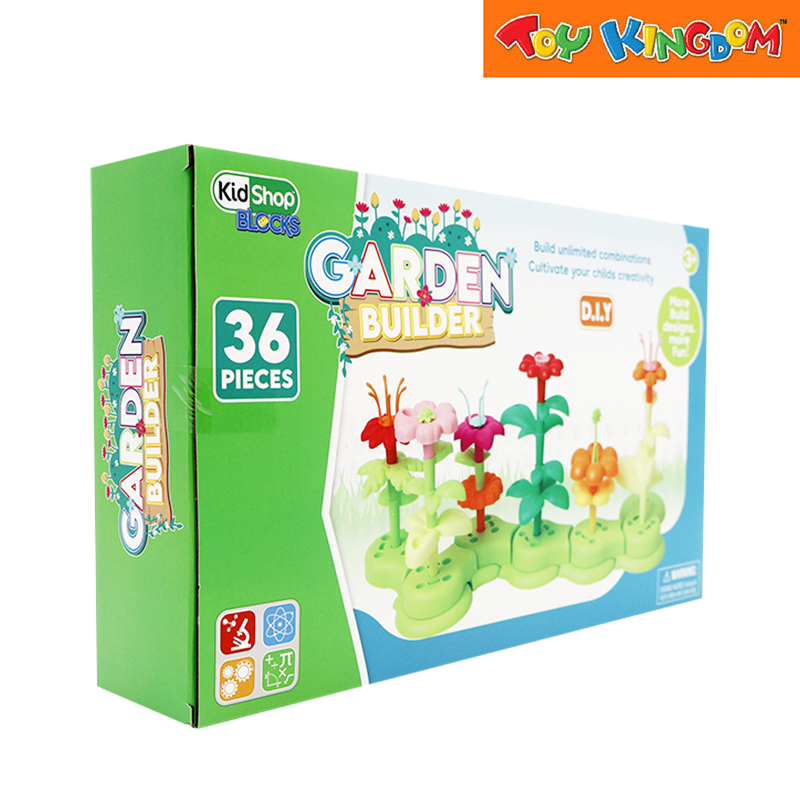 KidShop Blocks 36pcs DIY Garden Builder