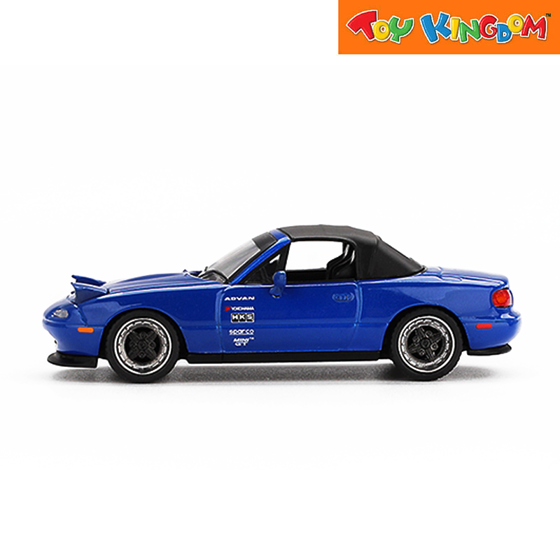 Mini GT Mazda Miata MX-5 (NA) Tuned Version Dark Blue Die-cast Car