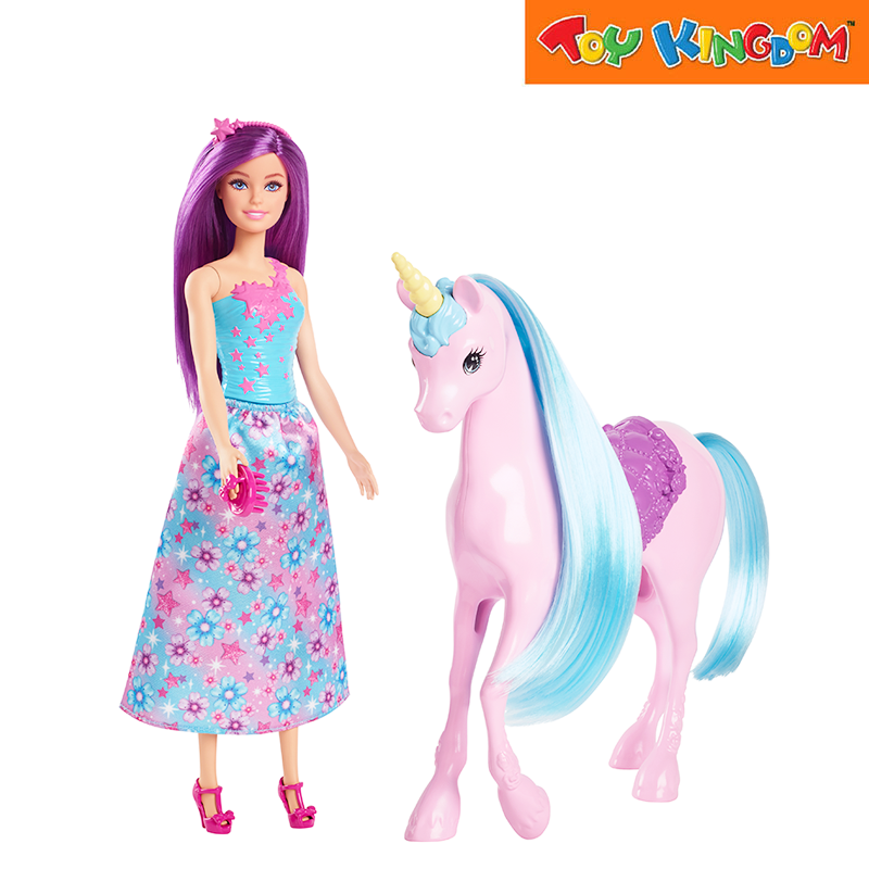 Barbie Doll & Fantasy Unicorn Set