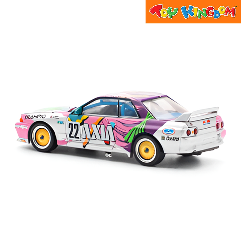 Pop Race Nissan Skyline Gt-r (R32) #22 Axia Group A 1:64 Car Model