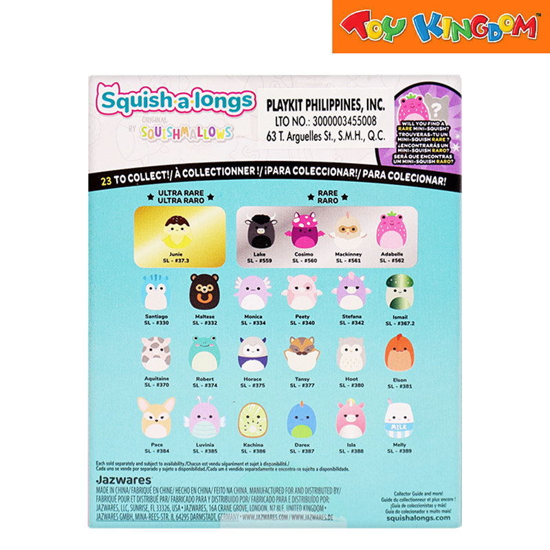 Squishmallows Squish A Longs Clip A Longs Msytery Minis Series 4
