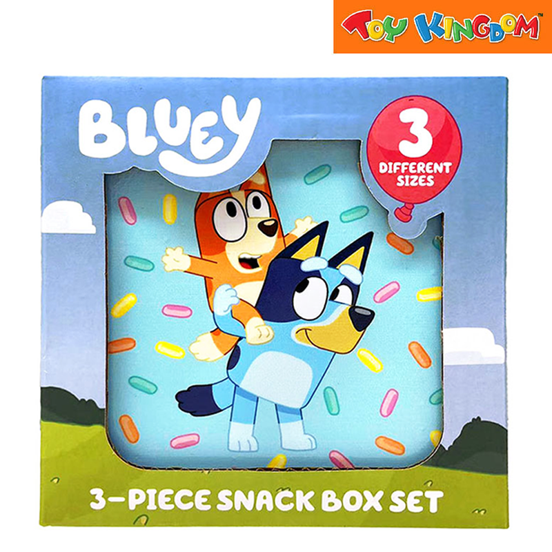 Totsafe Bluey 3-piece Snack Box Set