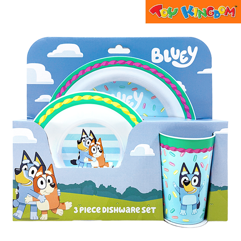 Totsafe Bluey 3-piece Dishware Set