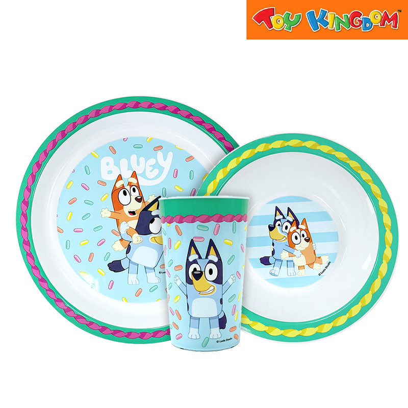 Totsafe Bluey 3-piece Dishware Set