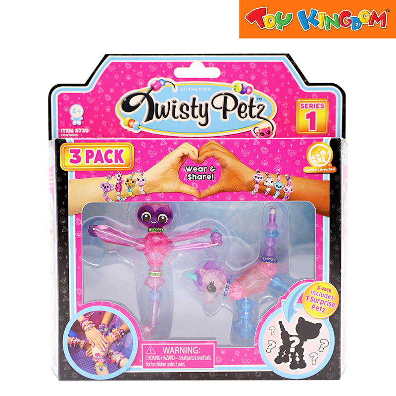 Twisty Petz 3 Pack 12 Assorted Jewelry In Random Assortment