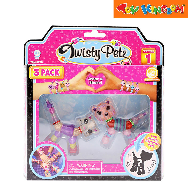 Twisty Petz 3 Pack 12 Assorted Jewelry In Random Assortment