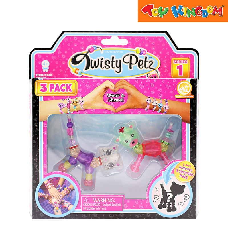 Twisty Petz 3 Pack 12 Assorted Jewelry In Random Assortment