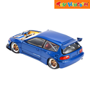 Pop Race Honda Pandem Civic EG6 With Open Hood 1:64 Car Model